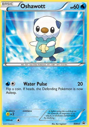 Oshawott Pokémon card #BW03