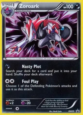 Zoroark Pokémon card #BW09
