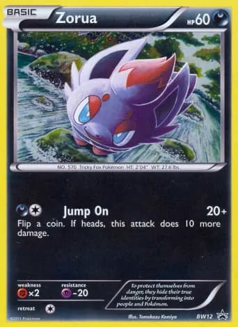 Zorua Pokémon card #BW12