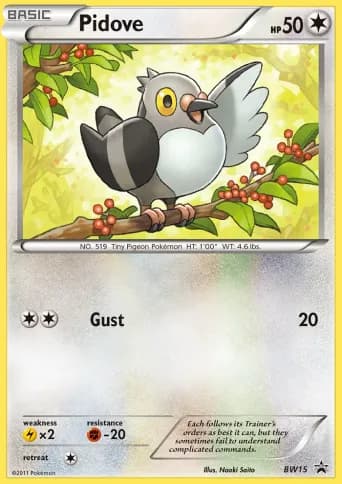 Pidove Pokémon card #BW15