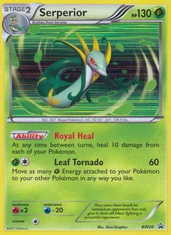 Serperior Pokémon card #BW20