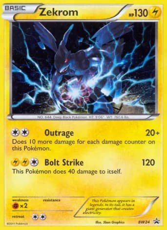 Zekrom Pokémon card #BW24