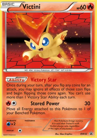Victini Pokémon card #BW32