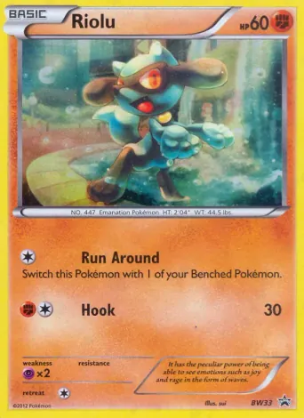 Riolu Pokémon card #BW33
