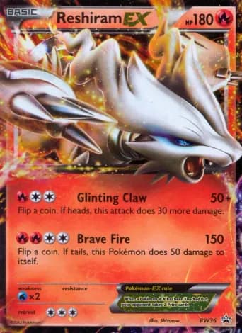 Reshiram-EX Pokémon card #BW36