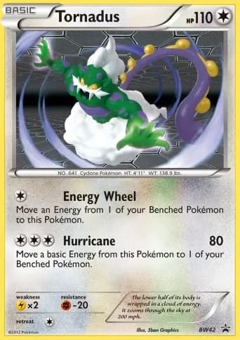 Tornadus Pokémon card #BW42