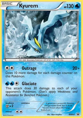 Kyurem Pokémon card #BW44
