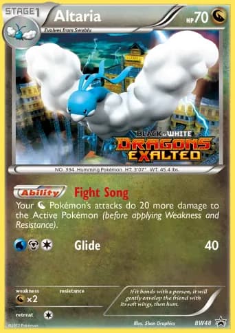 Altaria Pokémon card #BW48
