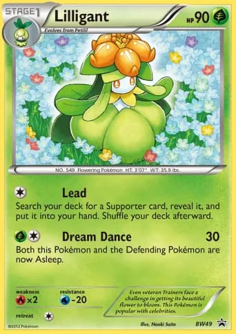 Lilligant Pokémon card #BW49