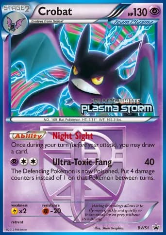 Crobat Pokémon card #BW51