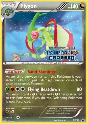 Flygon Pokémon card #BW53
