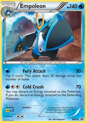 Empoleon Pokémon card #BW56