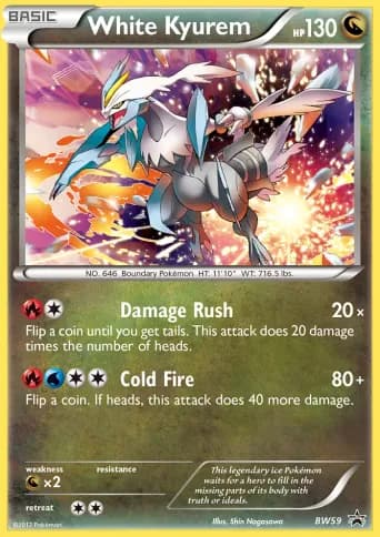 White Kyurem Pokémon card #BW59