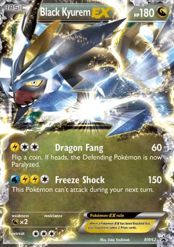 Black Kyurem-EX Pokémon card #BW62