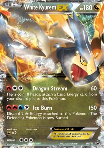 White Kyurem-EX Pokémon card #BW63
