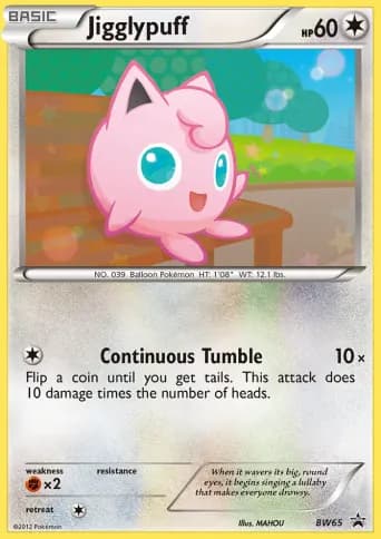 Jigglypuff Pokémon card #BW65
