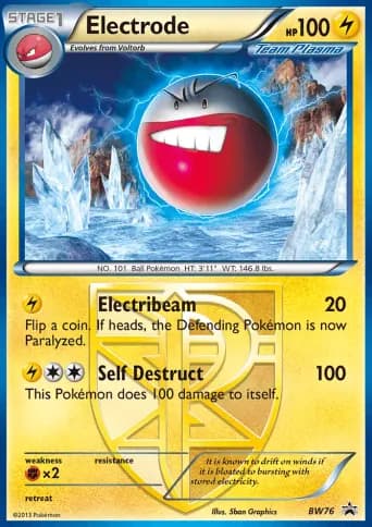 Electrode Pokémon card #BW76