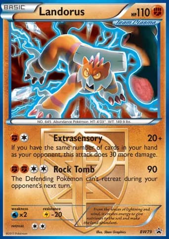 Landorus Pokémon card #BW79