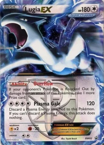 Lugia-EX Pokémon card #BW83