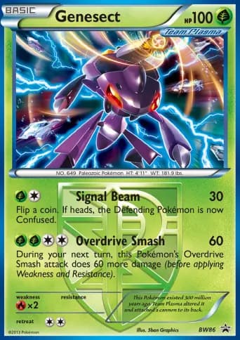Genesect Pokémon card #BW86