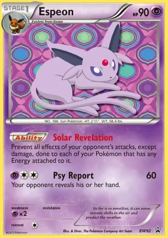 Espeon Pokémon card #BW92
