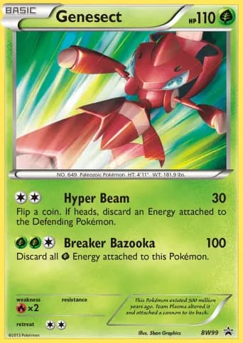 Genesect Pokémon card #BW99