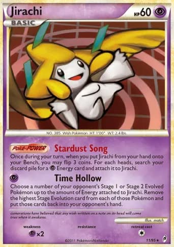 Jirachi Pokémon card #11
