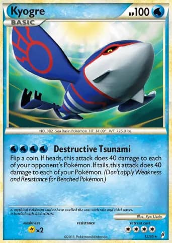 Kyogre Pokémon card #12