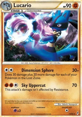 Lucario Pokémon card #14
