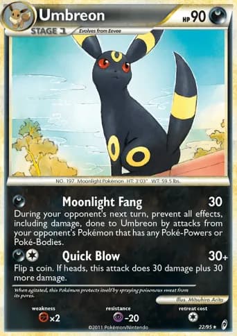 Umbreon Pokémon card #22