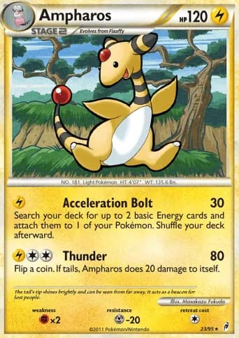 Ampharos Pokémon card #23