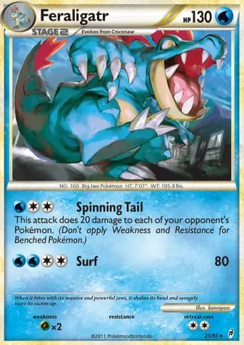 Feraligatr Pokémon card #25