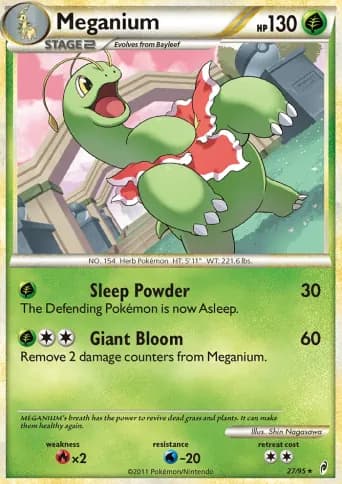 Meganium Pokémon card #27