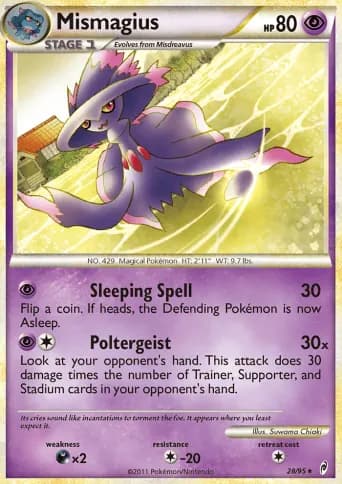 Mismagius Pokémon card #28
