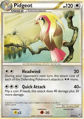 Pidgeot Pokémon card #30