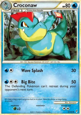 Croconaw Pokémon card #41