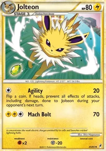 Jolteon Pokémon card #45