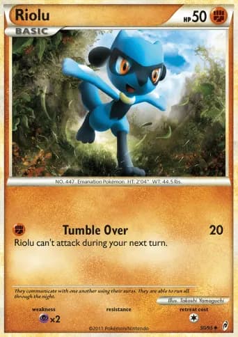 Riolu Pokémon card #50