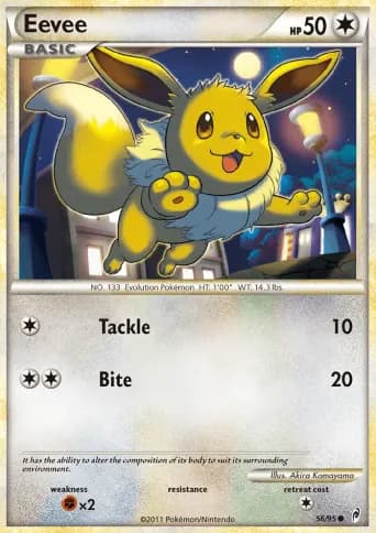 Eevee Pokémon card #56