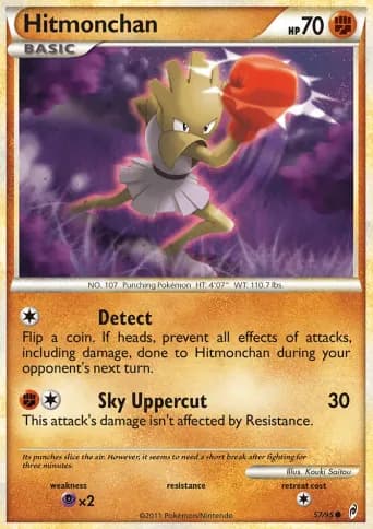 Hitmonchan Pokémon card #57