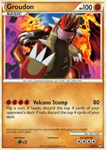 Groudon Pokémon card #6