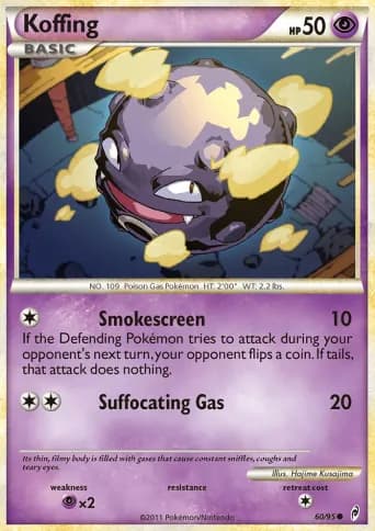 Koffing Pokémon card #60