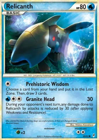 Relicanth Pokémon card #69