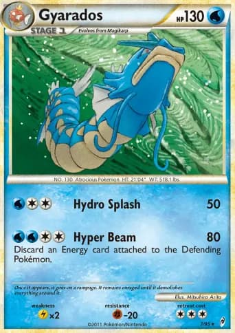 Gyarados Pokémon card #7