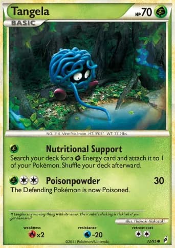 Tangela Pokémon card #72