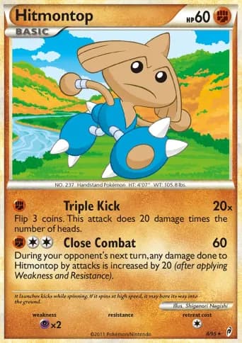 Hitmontop Pokémon card #8