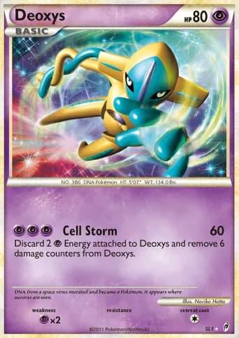 Deoxys Pokémon card #SL1