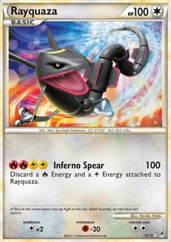 Rayquaza Pokémon card #SL10