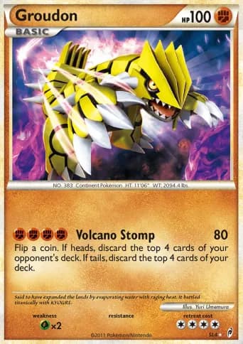 Groudon Pokémon card #SL4