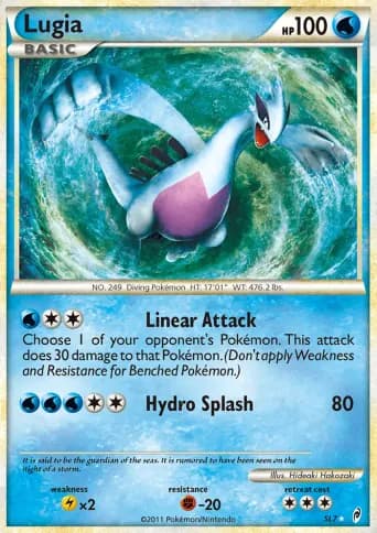 Lugia Pokémon card #SL7
